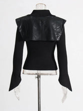 Manteau décontracté en cuir Bernadette